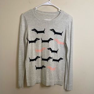 J. CREW dachshund sweater size small